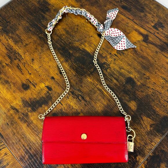 Louis Vuitton Vintage Red Epi Leather Long Wallet - Picture 1 of 16